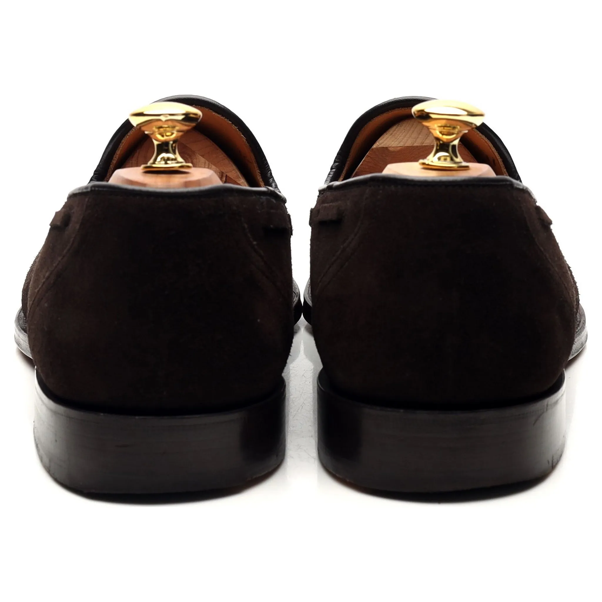 'Kingsley 2' Dark Brown Suede Tassel Loafers UK 10.5 G