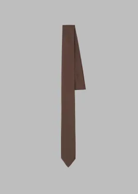 Leo Satin Tie - Brown