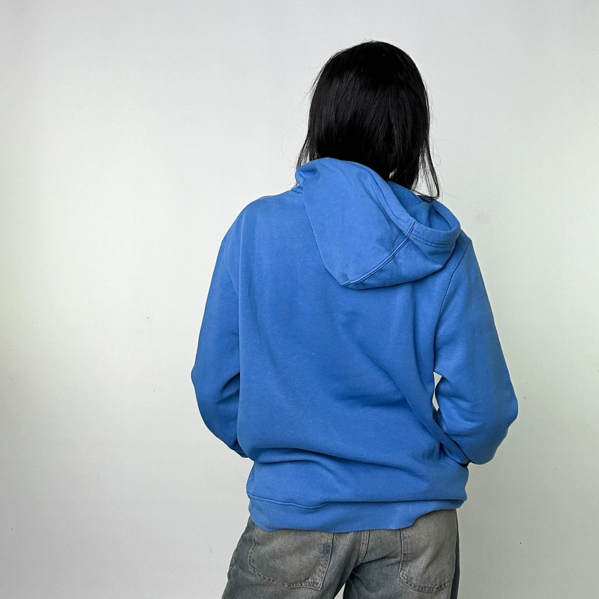 Light Blue 90s GAP Spellout Hoodie Sweatshirt (XL)