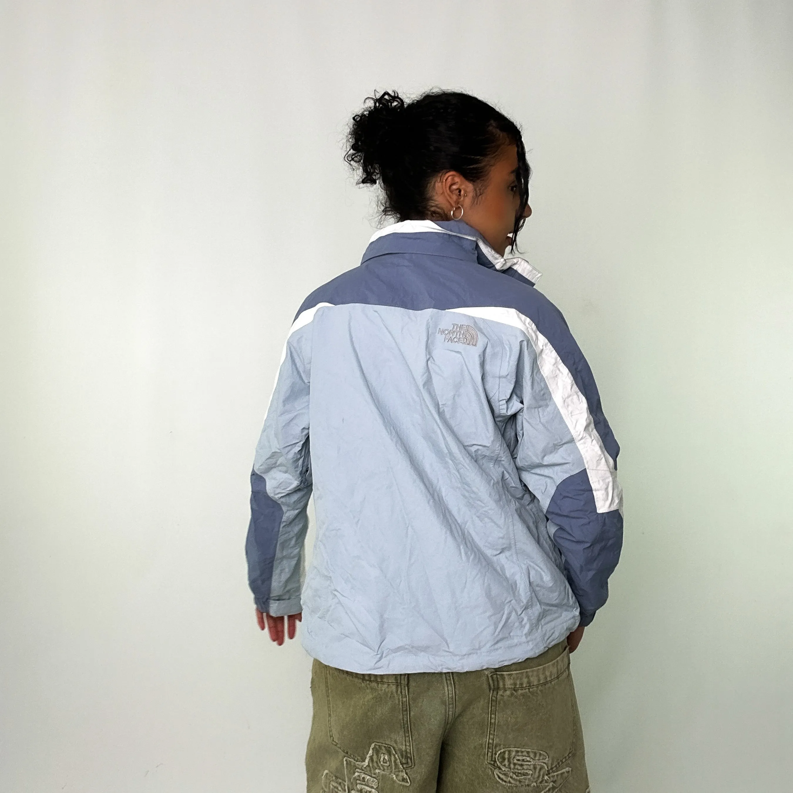 Light Blue 90s The North Face Light Rain Jacket (M)