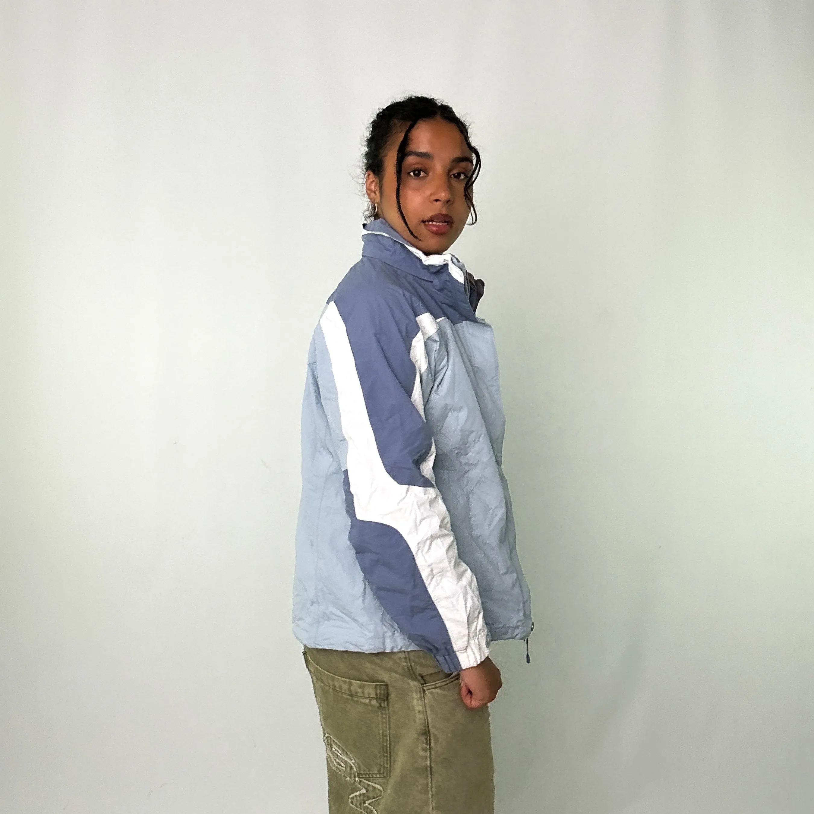 Light Blue 90s The North Face Light Rain Jacket (M)