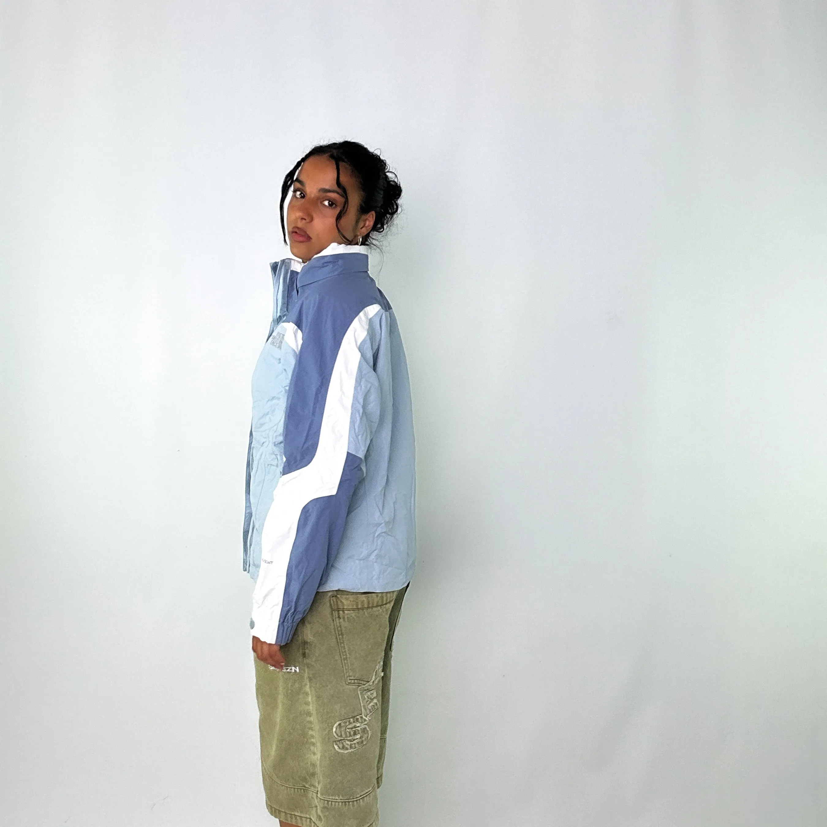 Light Blue 90s The North Face Light Rain Jacket (M)