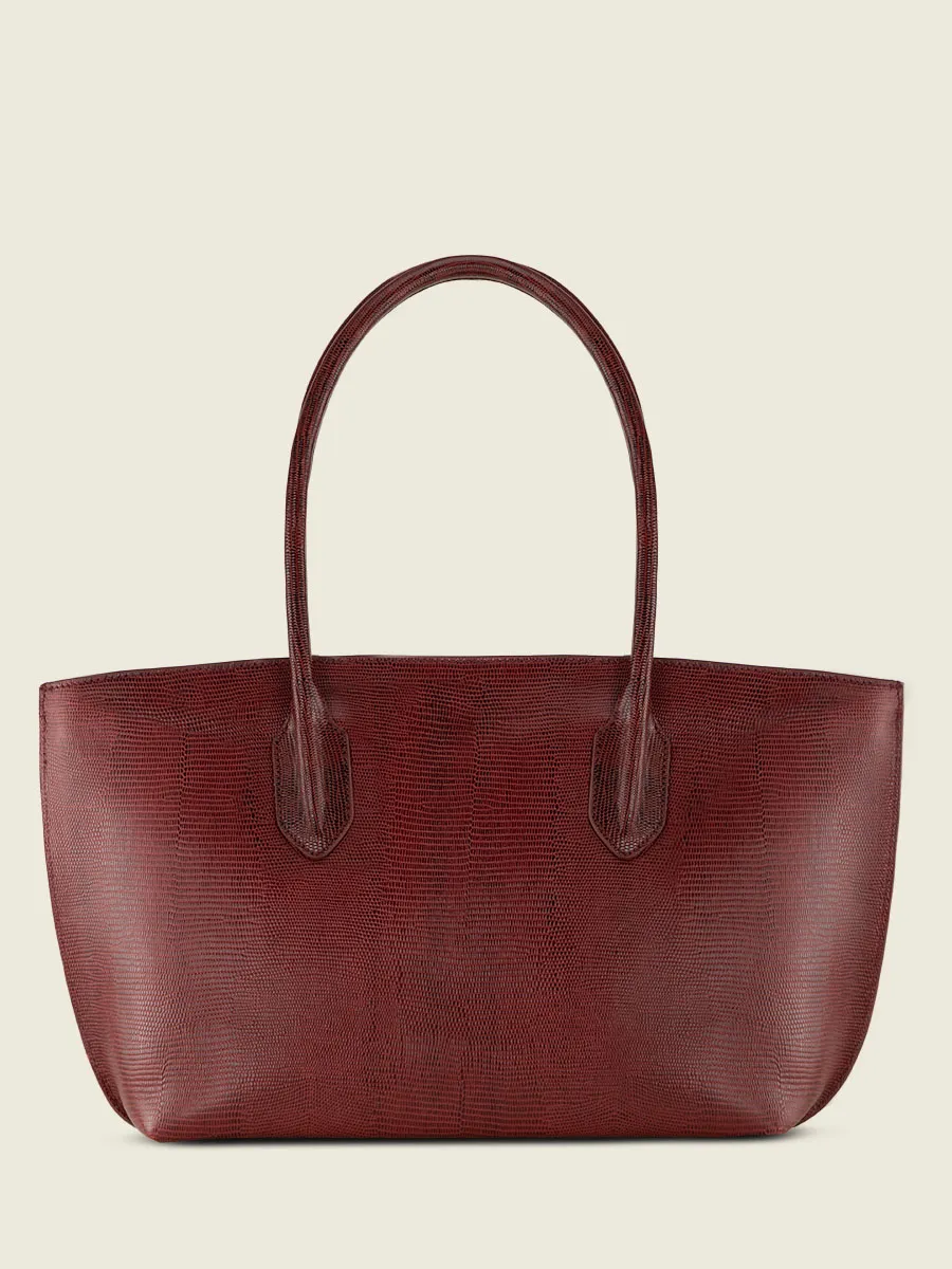 Light Red tote bag for women- Édith 1960 Garnet | PAUL MARIUS