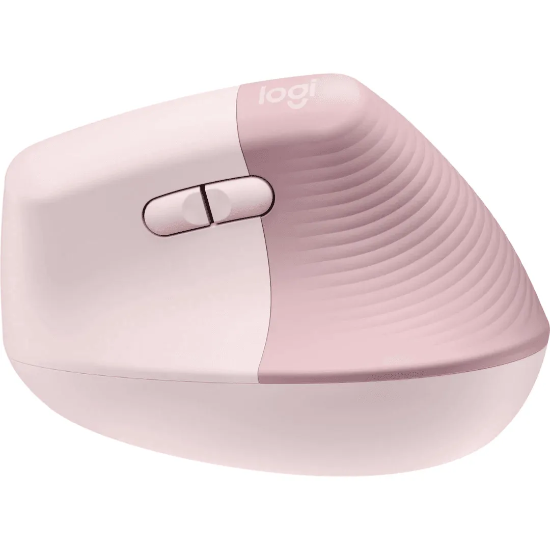 Logitech Lift Vertical Ergonomic Mouse Bluetooth/Logi Bolt Ergo Wireless Rose Pink