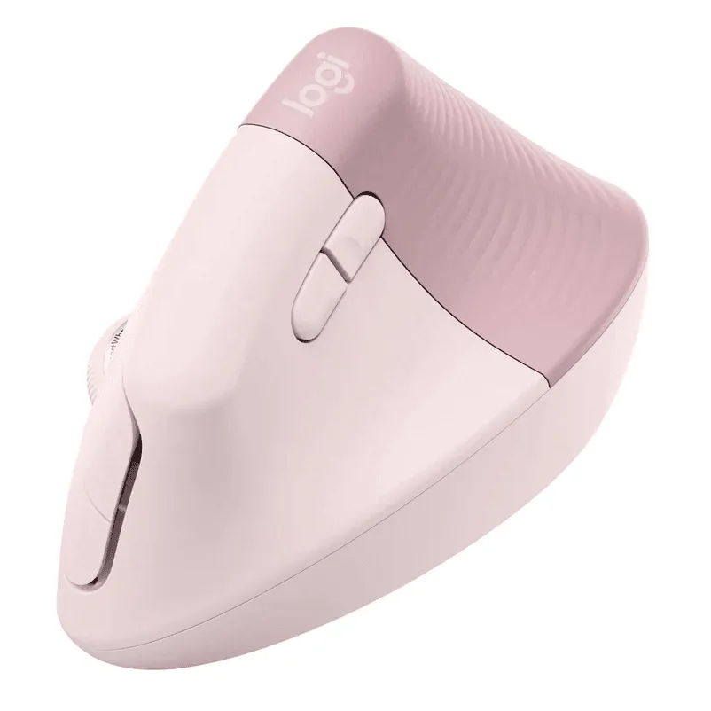 Logitech Lift Vertical Ergonomic Mouse Bluetooth/Logi Bolt Ergo Wireless Rose Pink