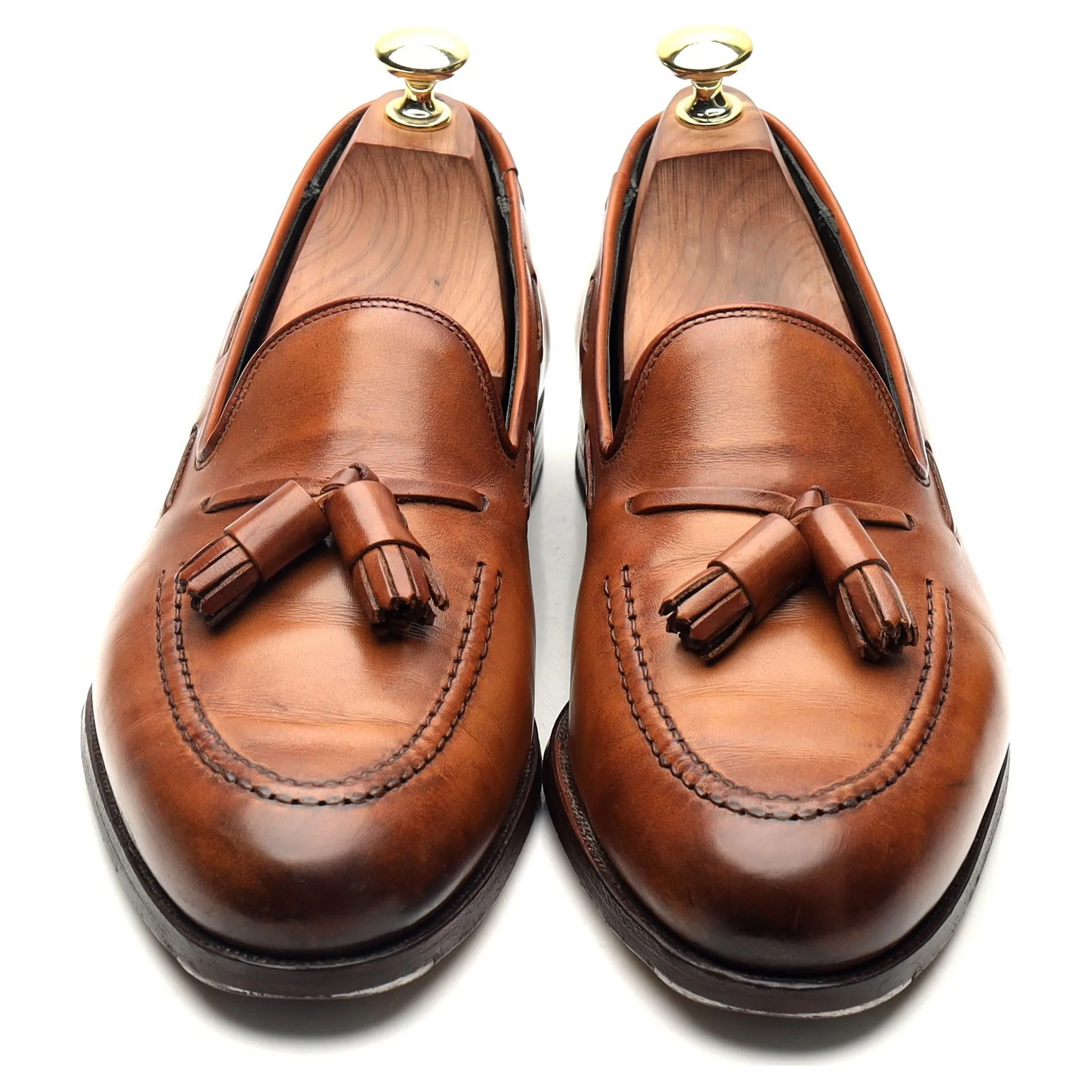 Ltd. Edition 'Cavendish 2' Tan Brown Leather Tassel Loafers UK 7.5 E