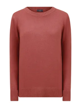 Maglia girocollo in EcoViscosa - Mineral Red