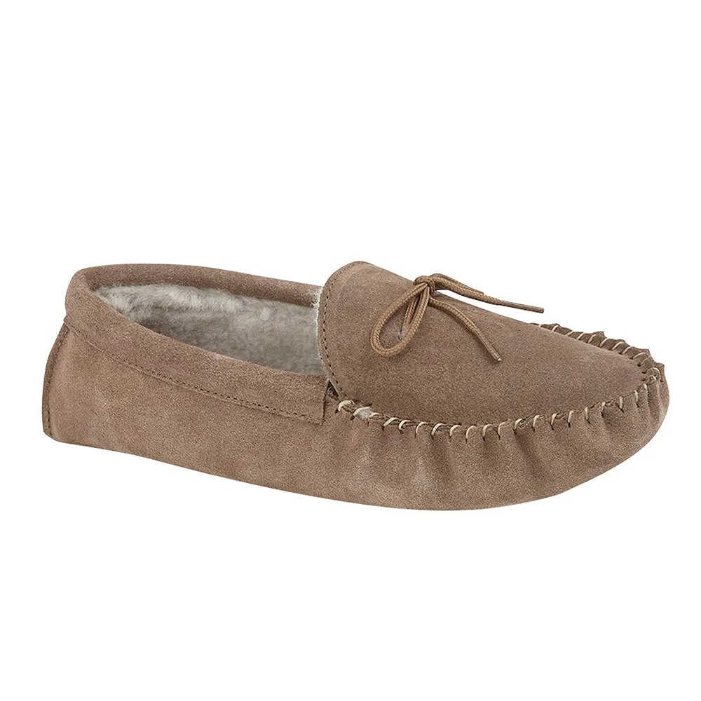 MAINE Mens Sheepskin Moccasin Slippers