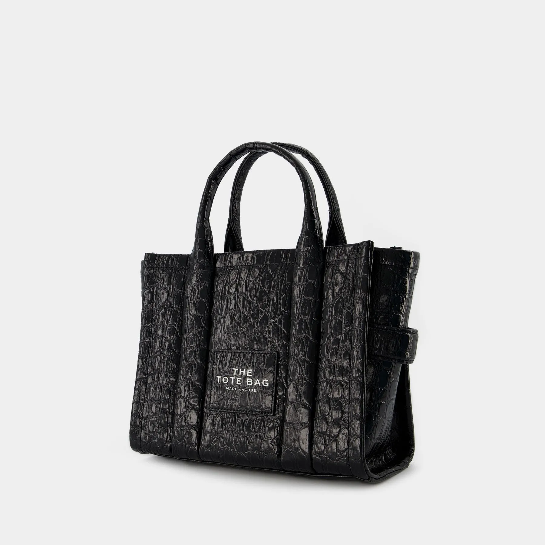 Marc Jacobs  The Mini Tote Bag Croc - Marc Jacobs -  Black - Leather