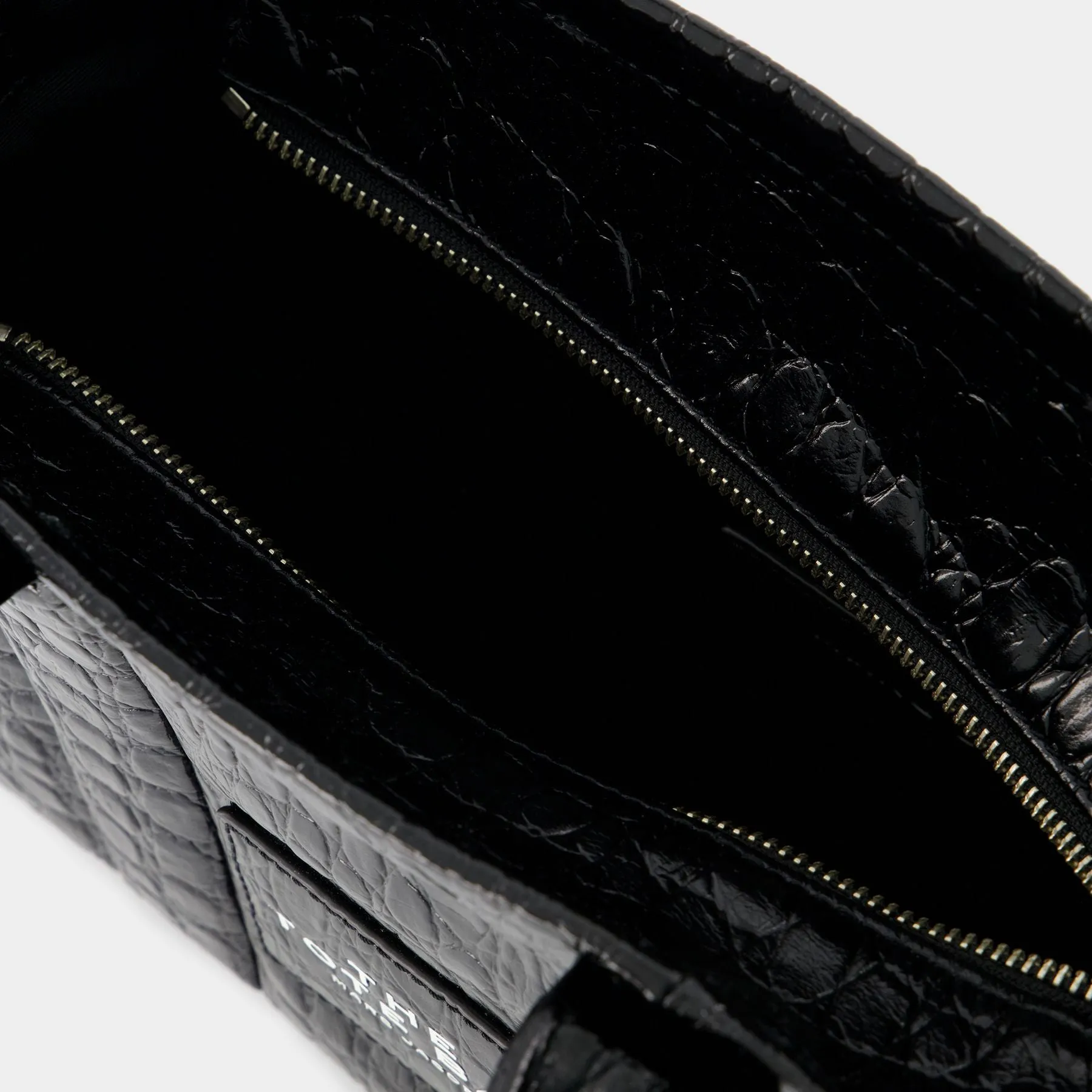 Marc Jacobs  The Mini Tote Bag Croc - Marc Jacobs -  Black - Leather