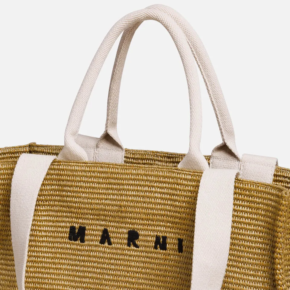 Marni Large Raffia Tote Bag | Coggles