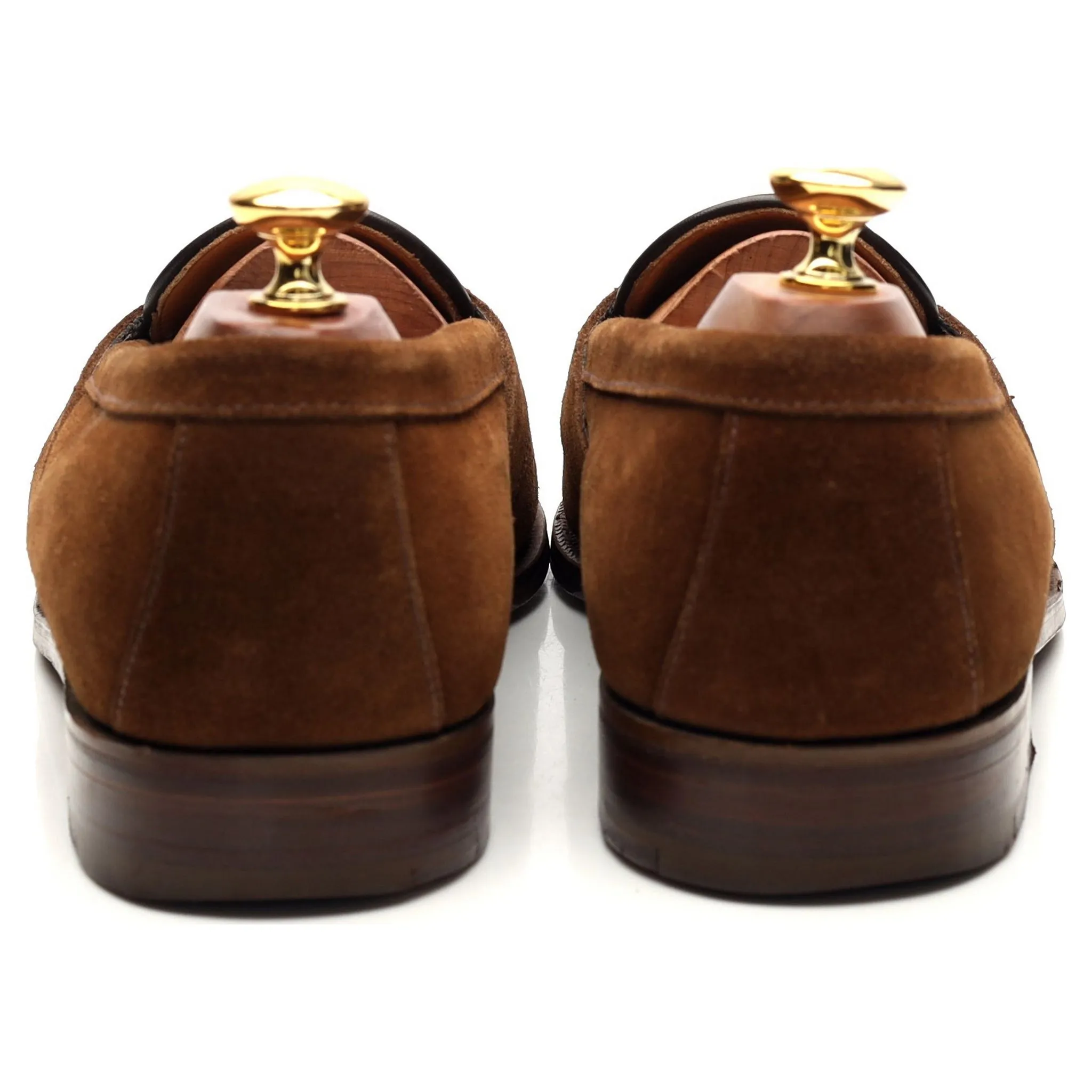 'Mayfair' Snuff Brown Suede Loafers UK 9 E