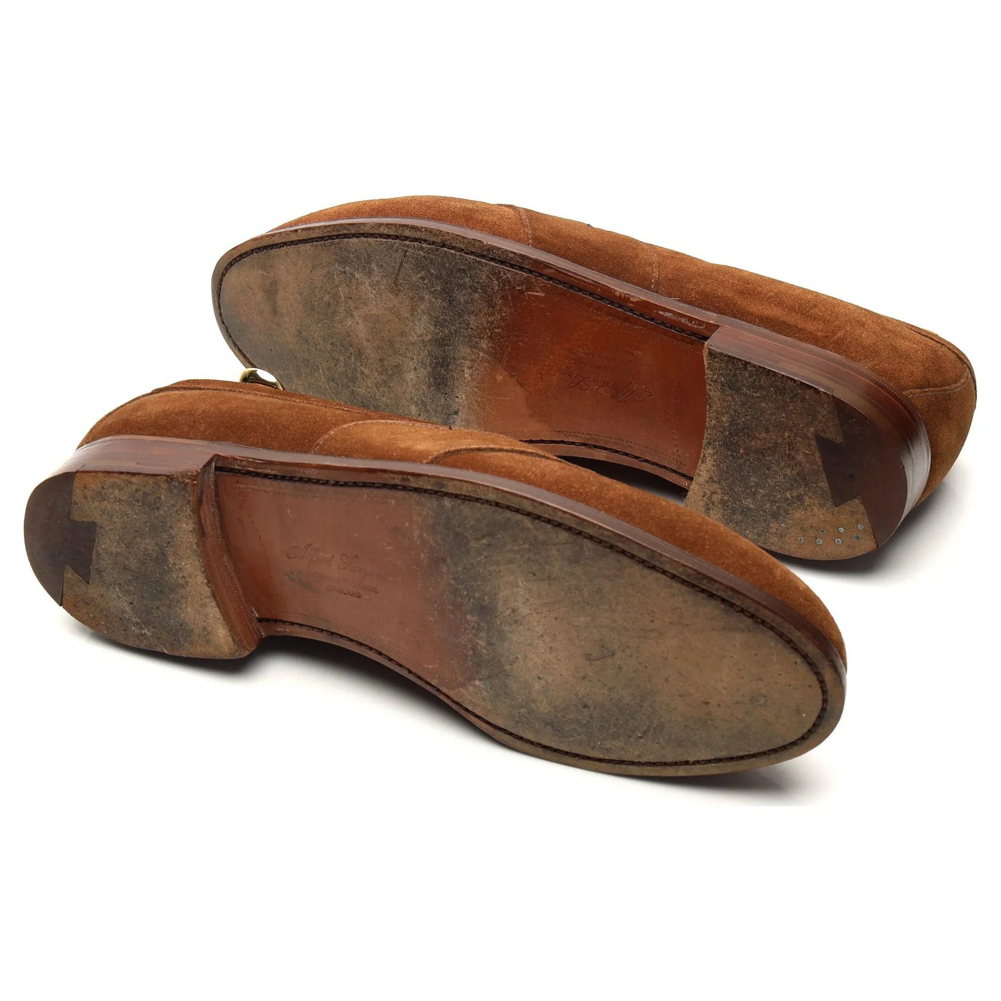 'Mayfair' Snuff Brown Suede Loafers UK 9 E