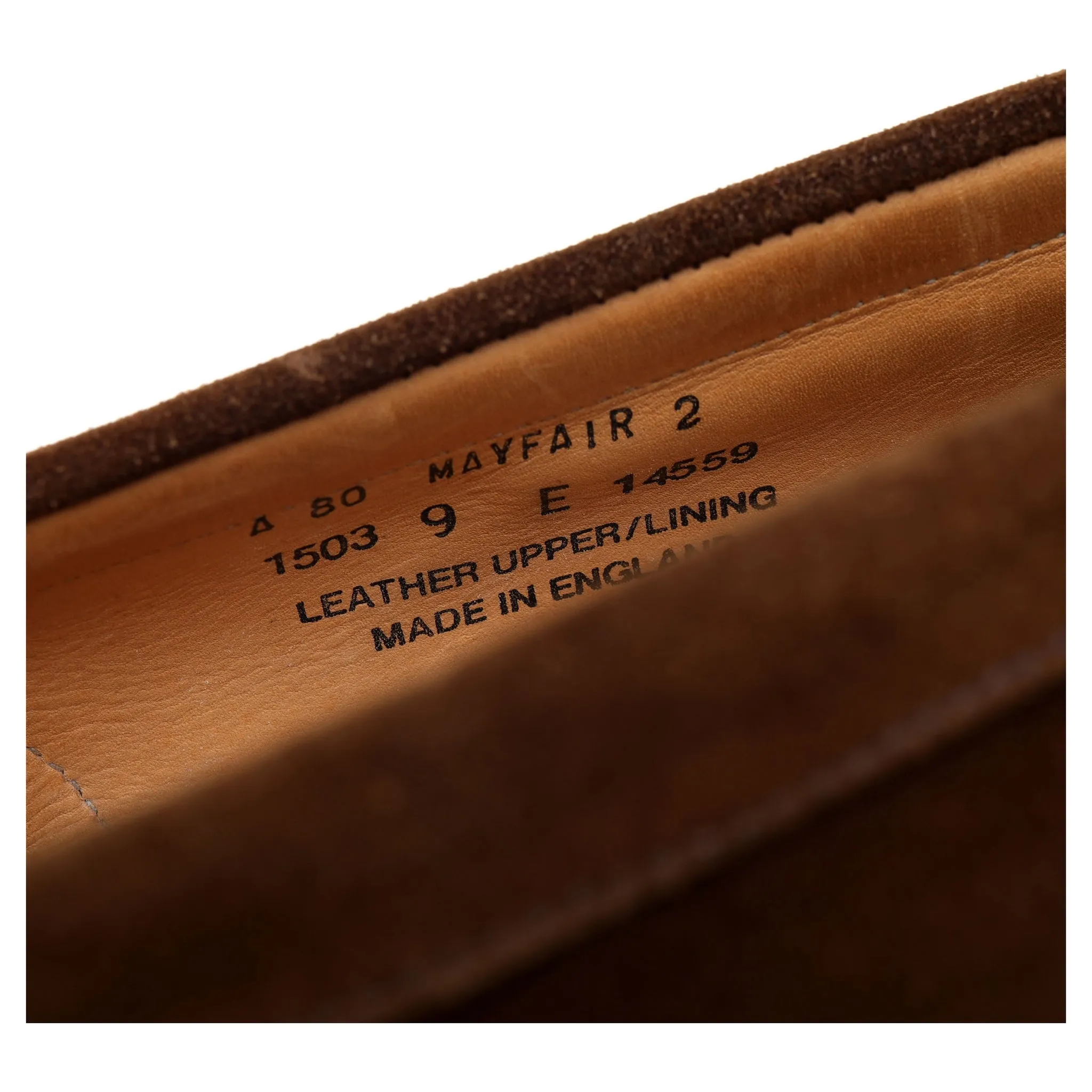 'Mayfair' Snuff Brown Suede Loafers UK 9 E