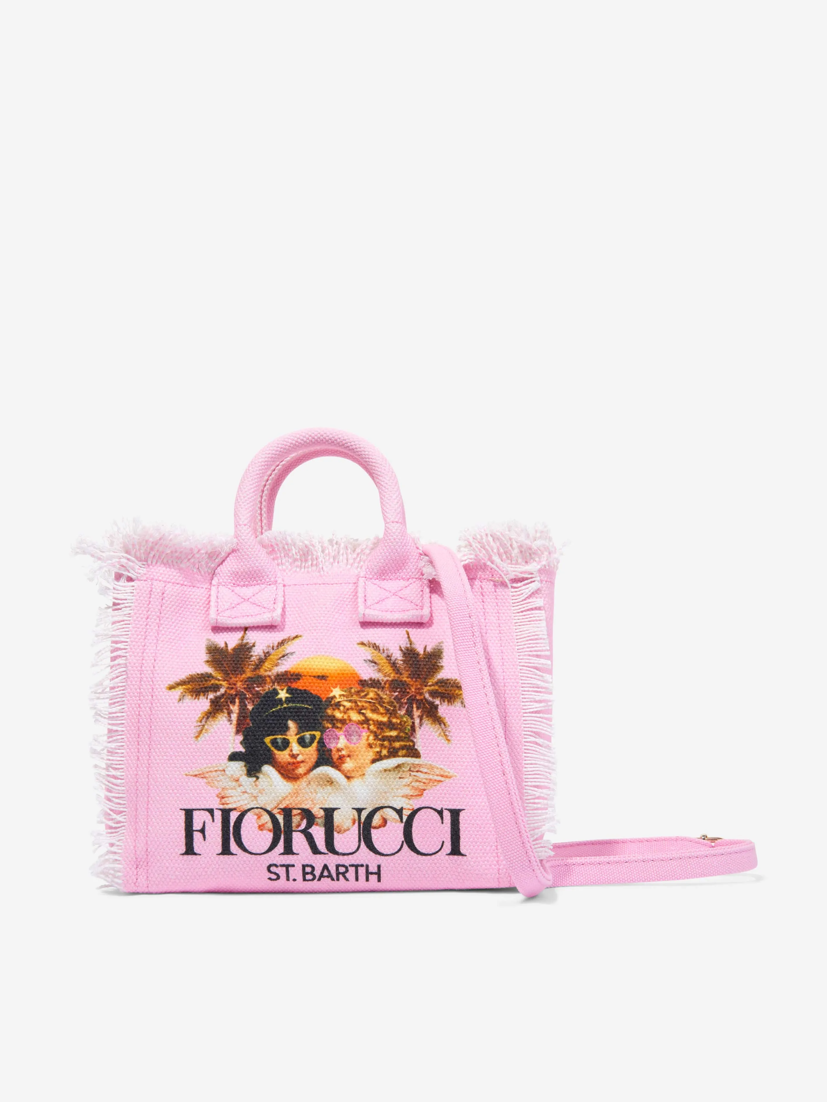 MC2 Saint Barth Girls Fiorucci Angels Tote Bag in Pink