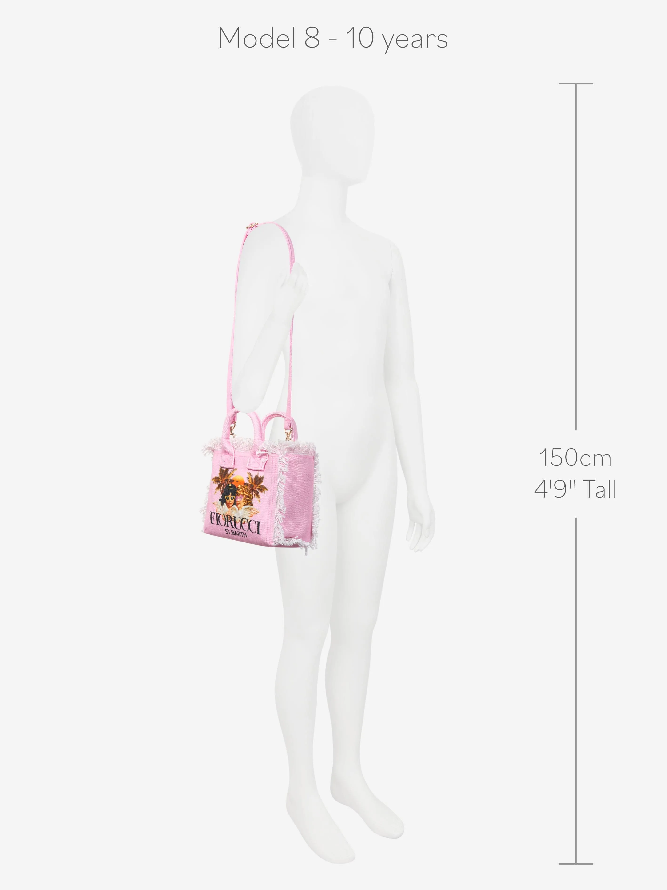 MC2 Saint Barth Girls Fiorucci Angels Tote Bag in Pink