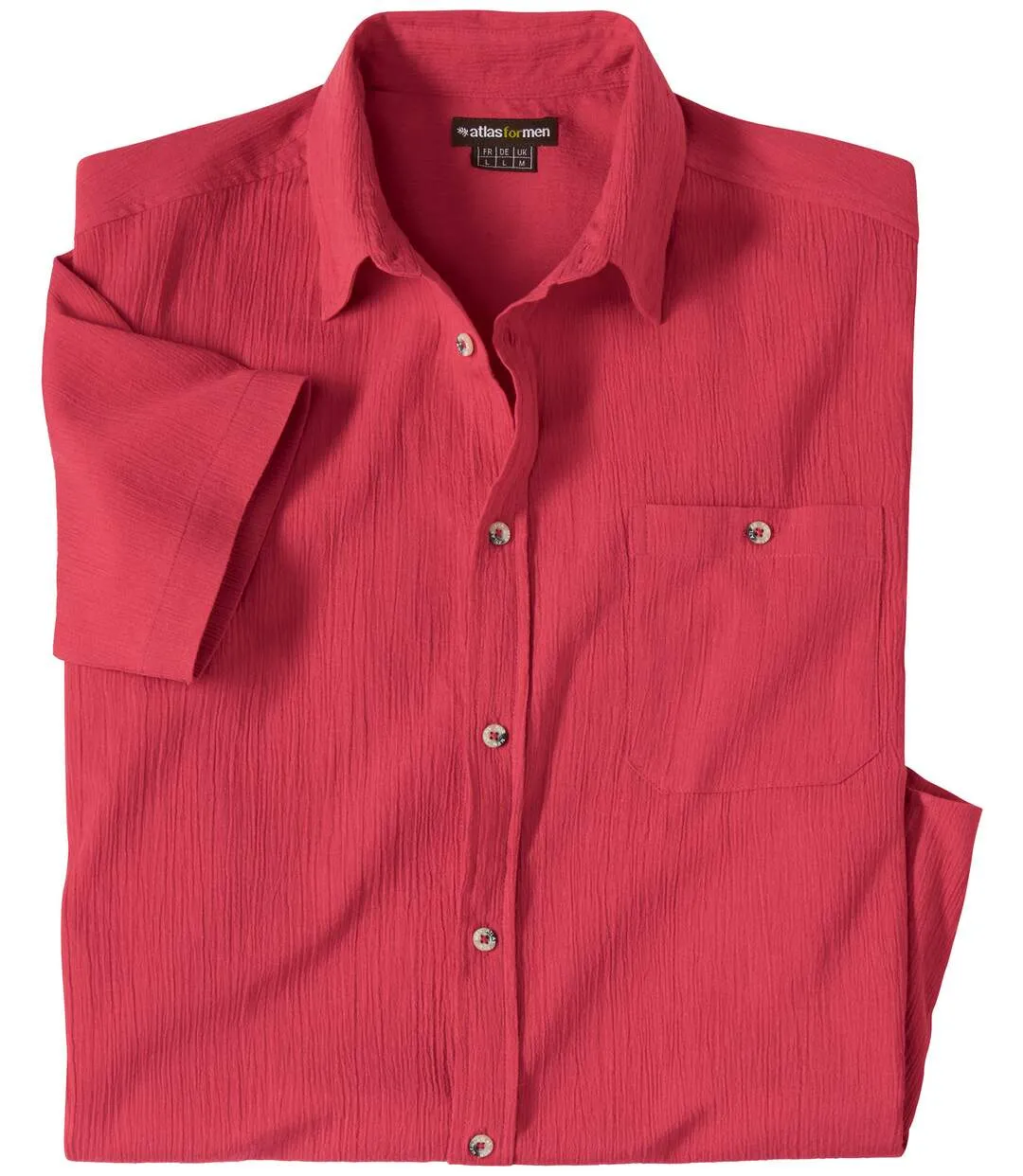 Men's Red Crepe Shirt