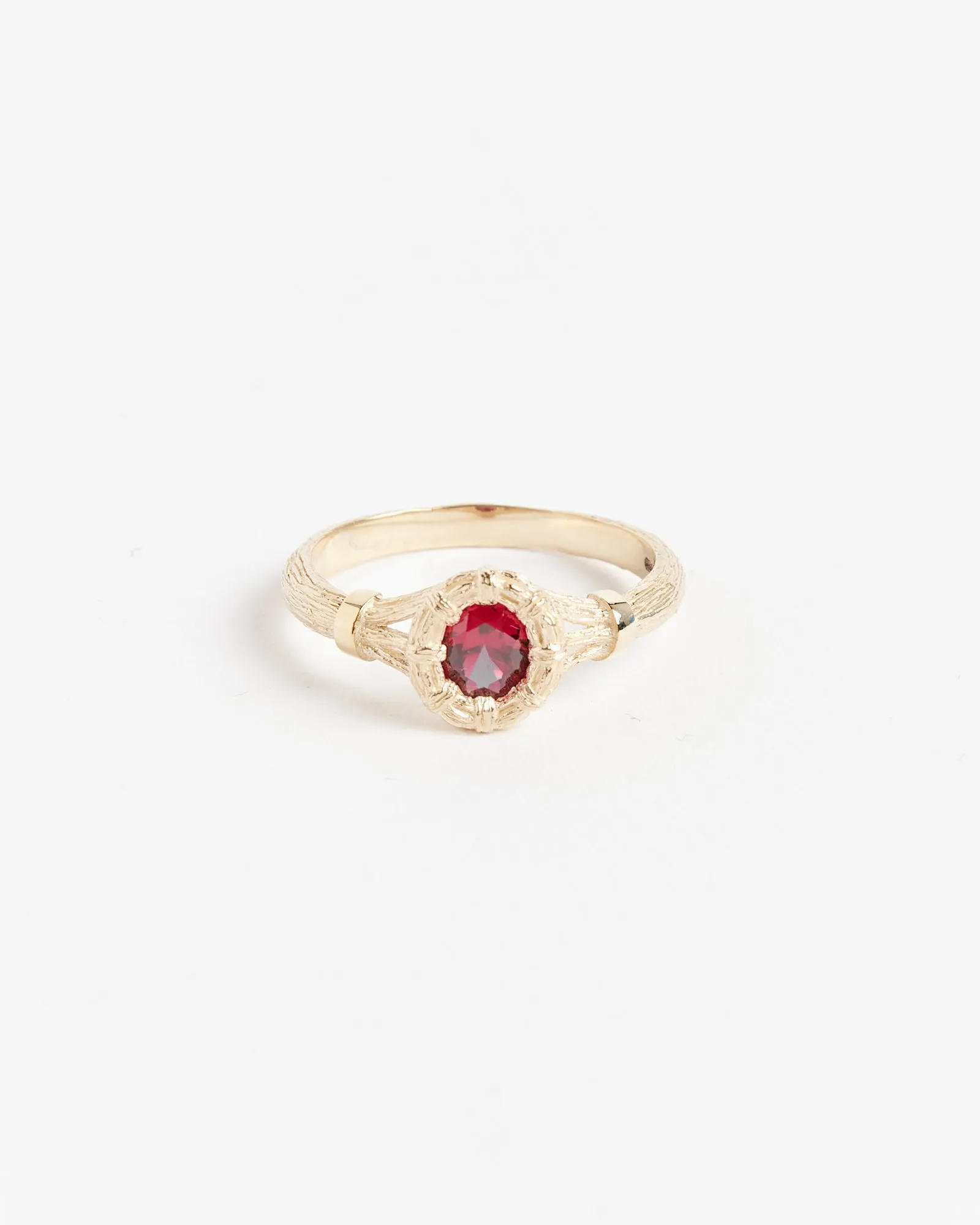 Mini Bound Willow Ring in Gold/Red