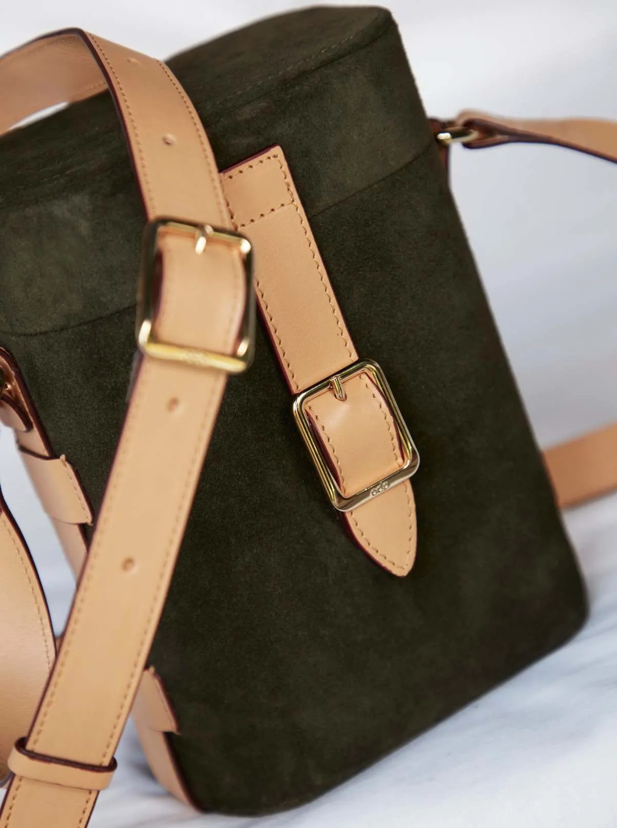Mini Safari Bag - Army Suede
