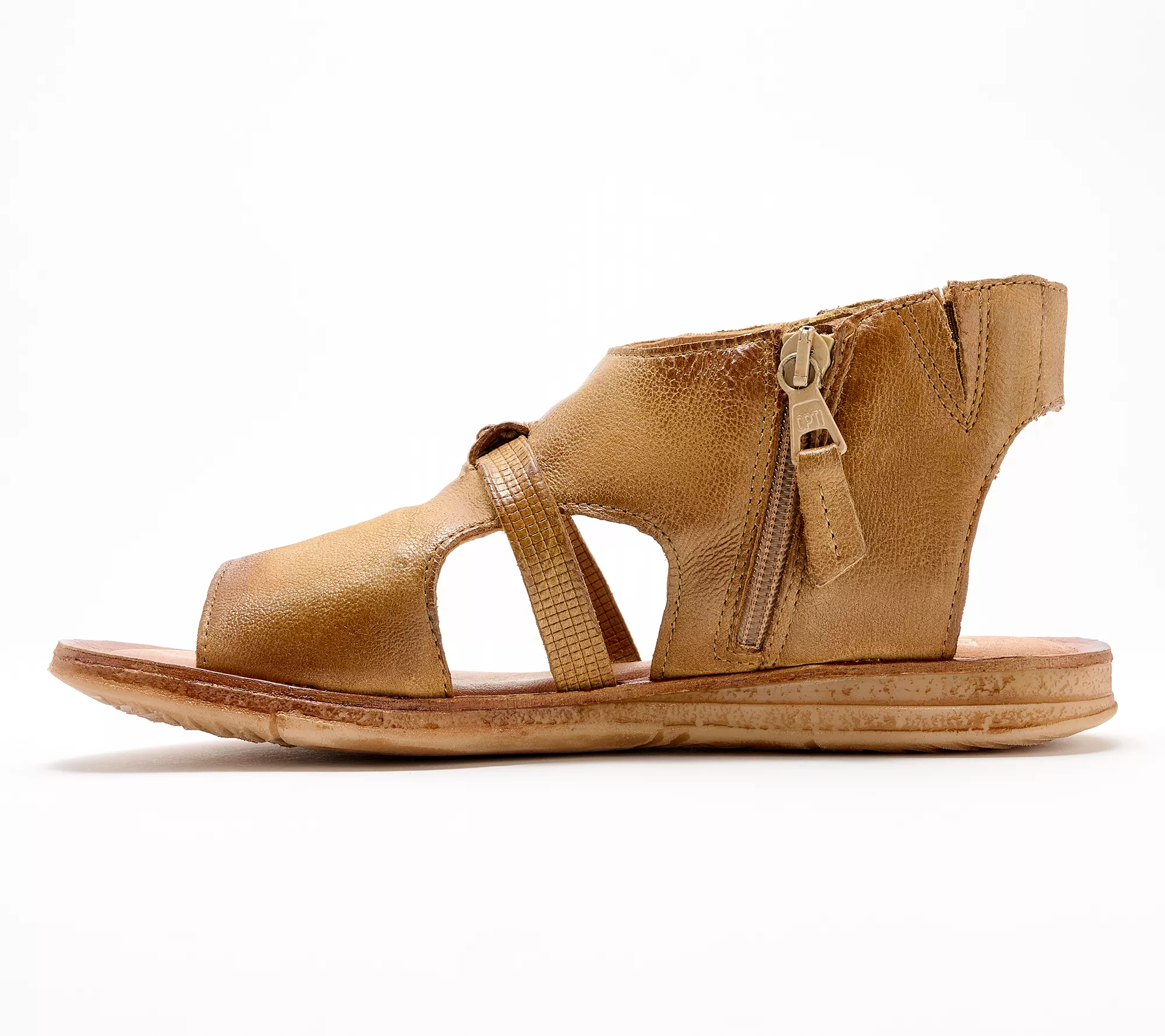 Miz Mooz Leather Side-Zip Sandals - Finnley