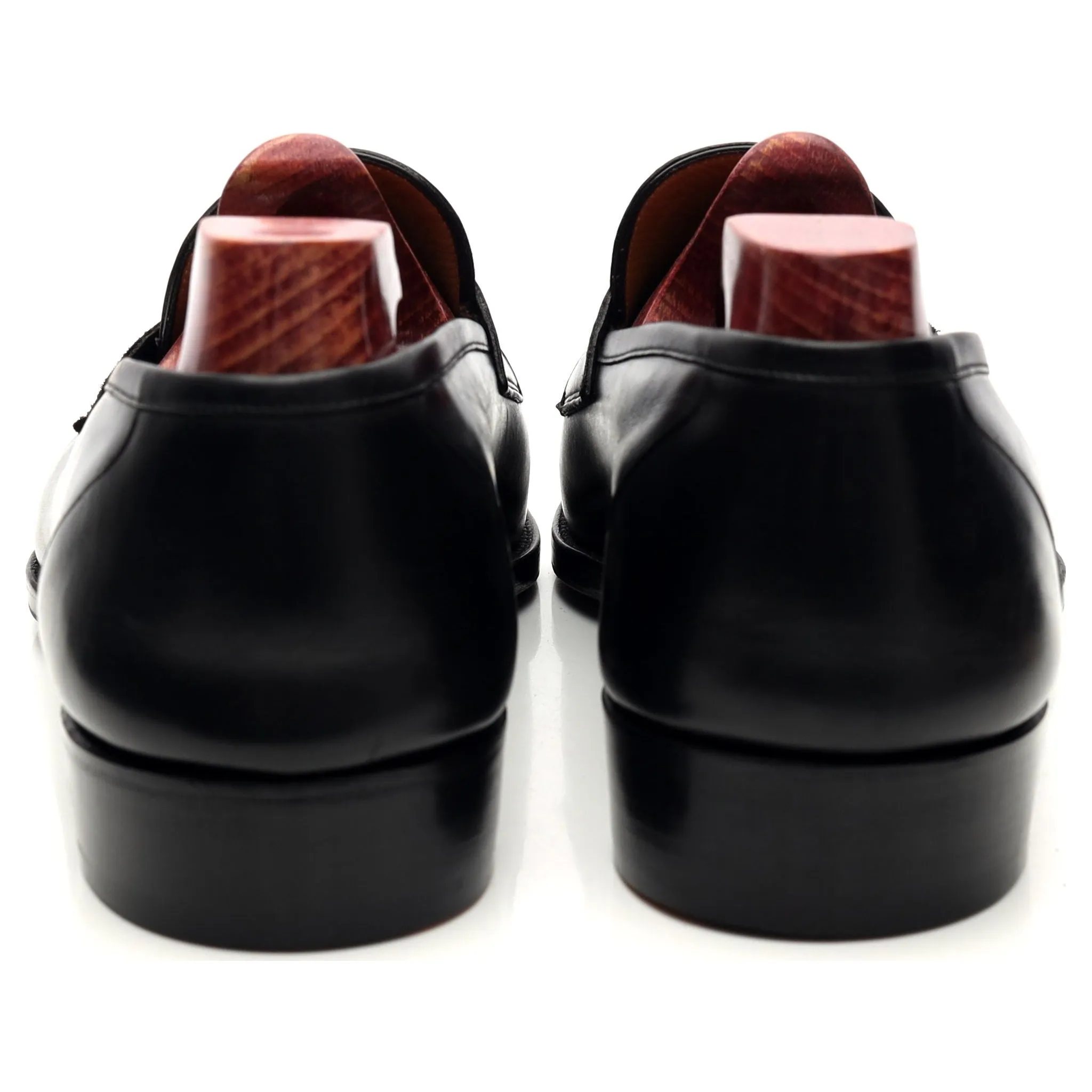 'Monaco' Black Leather Loafers UK 10 E