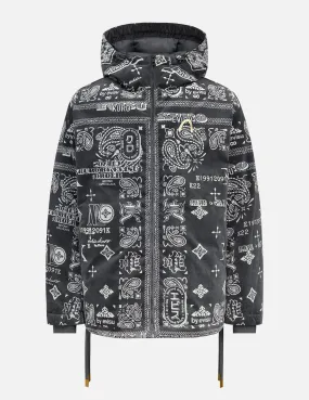 Monogram Paisley and Logo Print Down Jacket