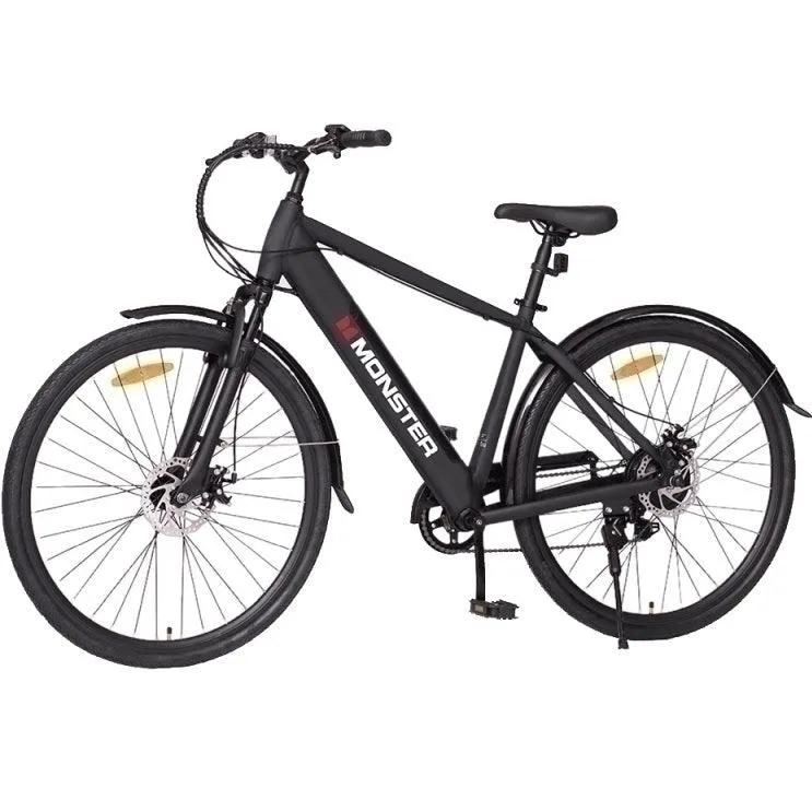 Monster Bike E-City eBike Road 250W Black