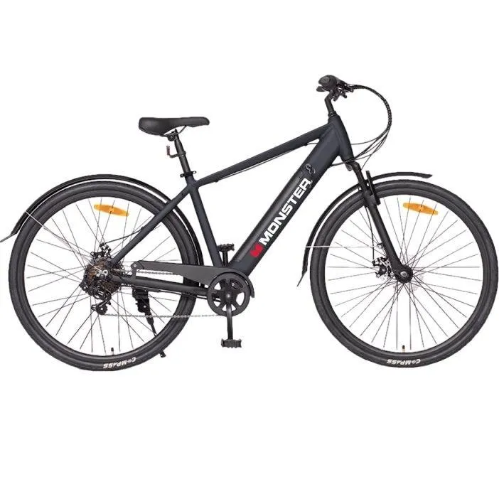 Monster Bike E-City eBike Road 250W Black