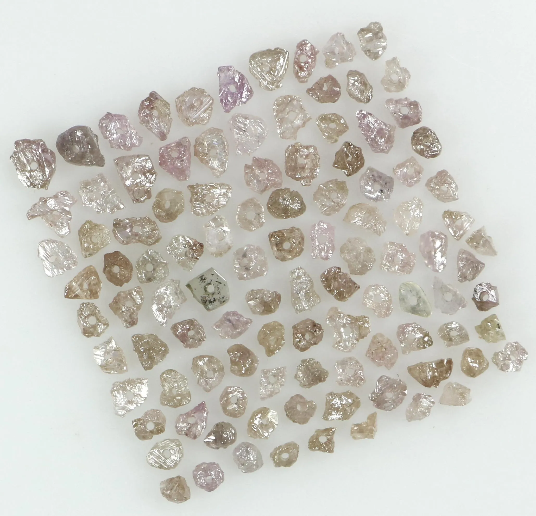 Natural Loose Diamond Rough Bead Pink Color I3 Clarity 1.00 to 100.00 Ct Q87