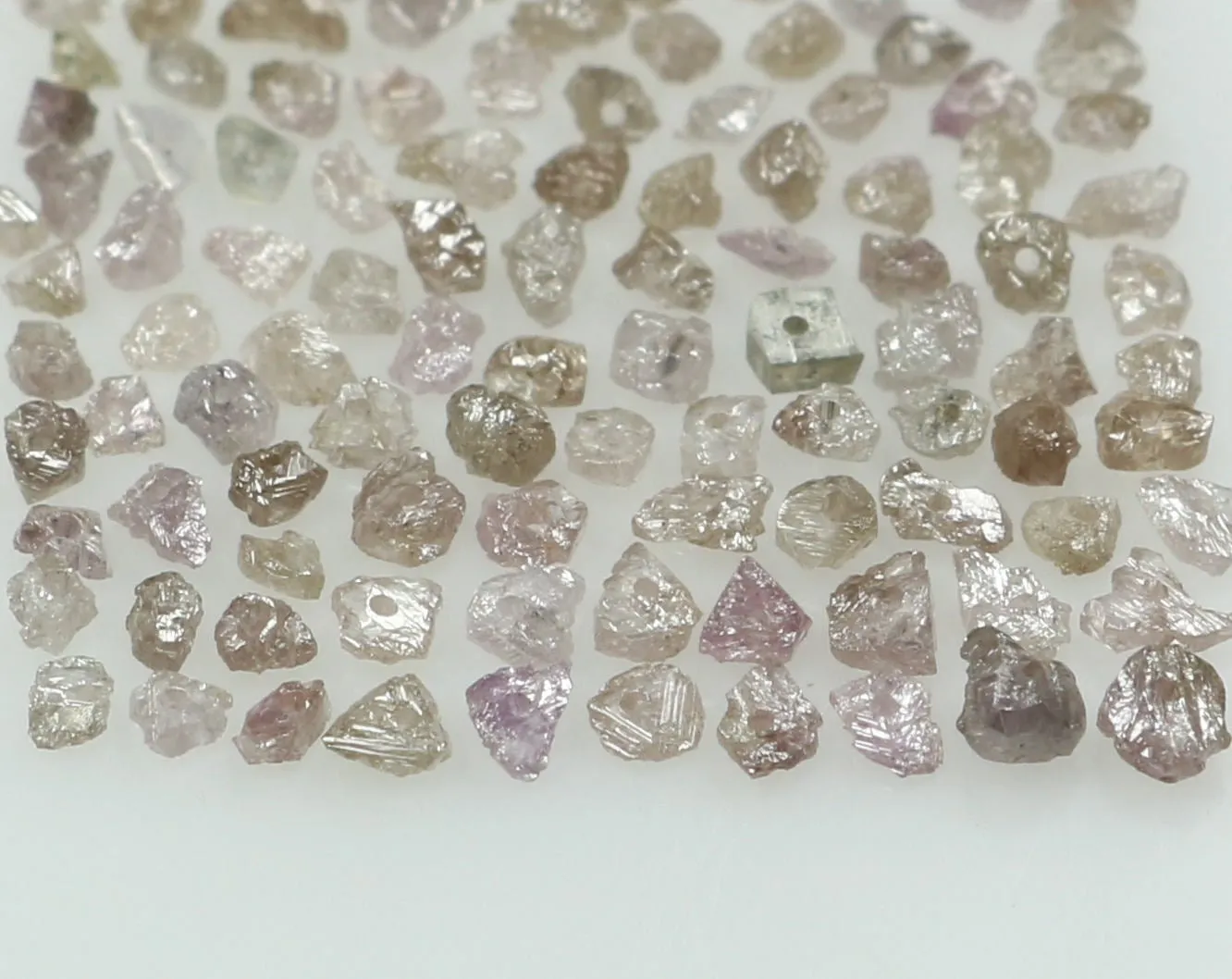 Natural Loose Diamond Rough Bead Pink Color I3 Clarity 1.00 to 100.00 Ct Q87