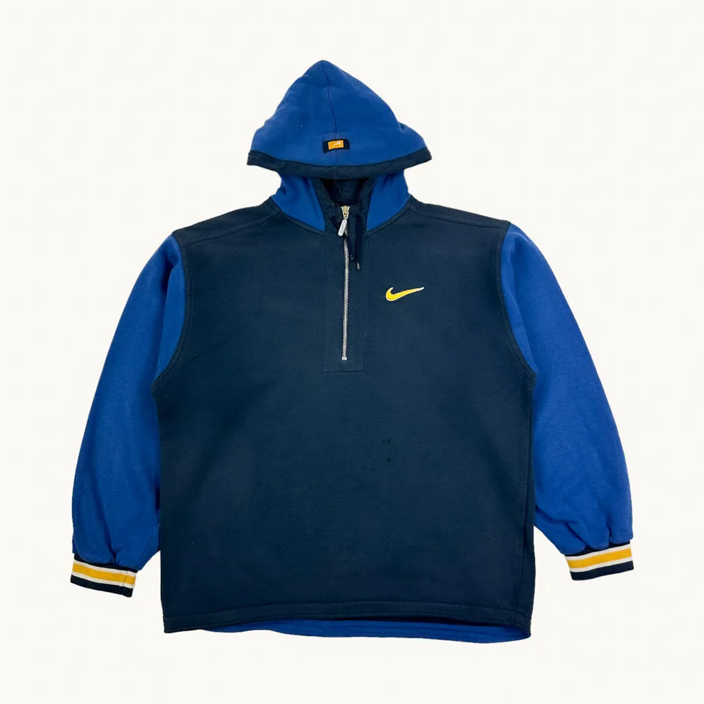 Navy Blue 90s NIKE Hoodie Sweatshirt (M)