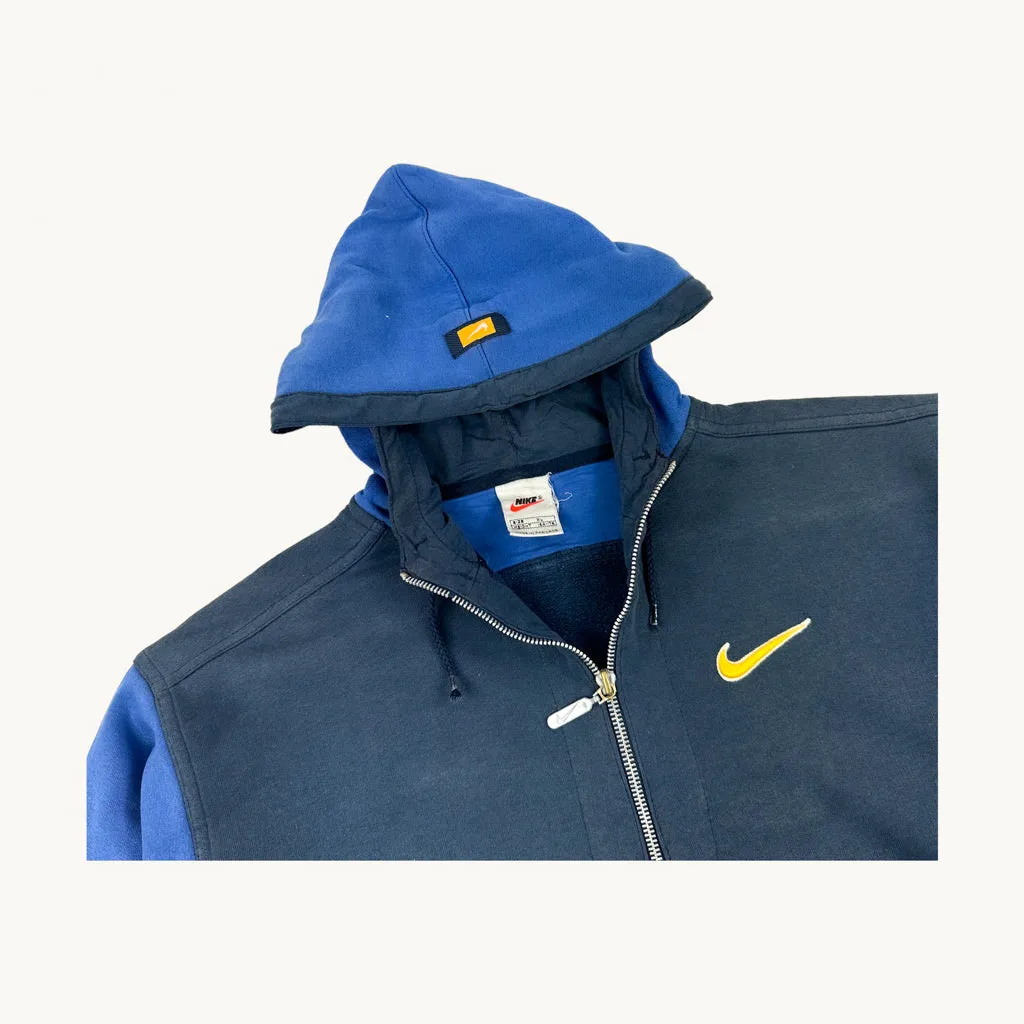 Navy Blue 90s NIKE Hoodie Sweatshirt (M)