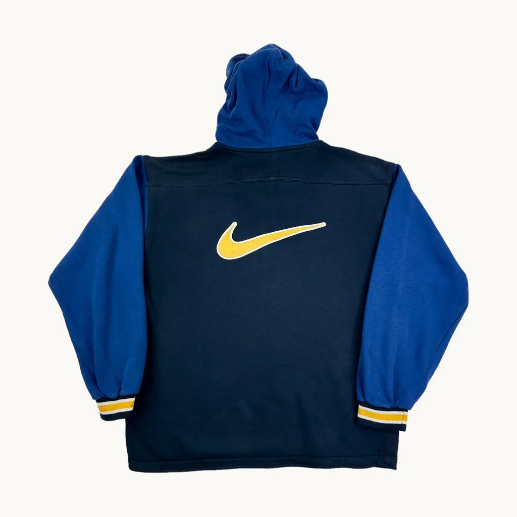 Navy Blue 90s NIKE Hoodie Sweatshirt (M)