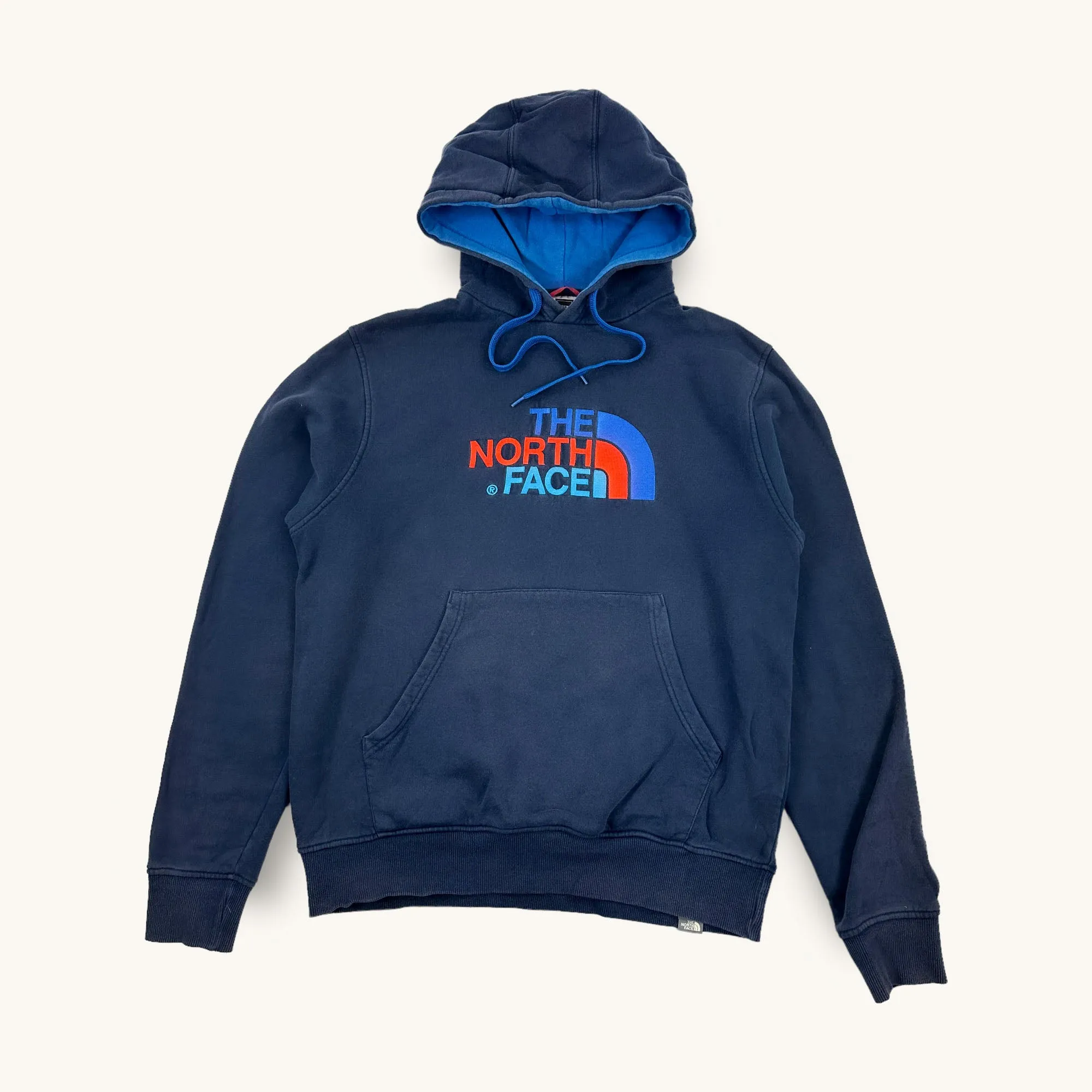 Navy Blue 90s The North Face Hoodie Sweatshirt (M)