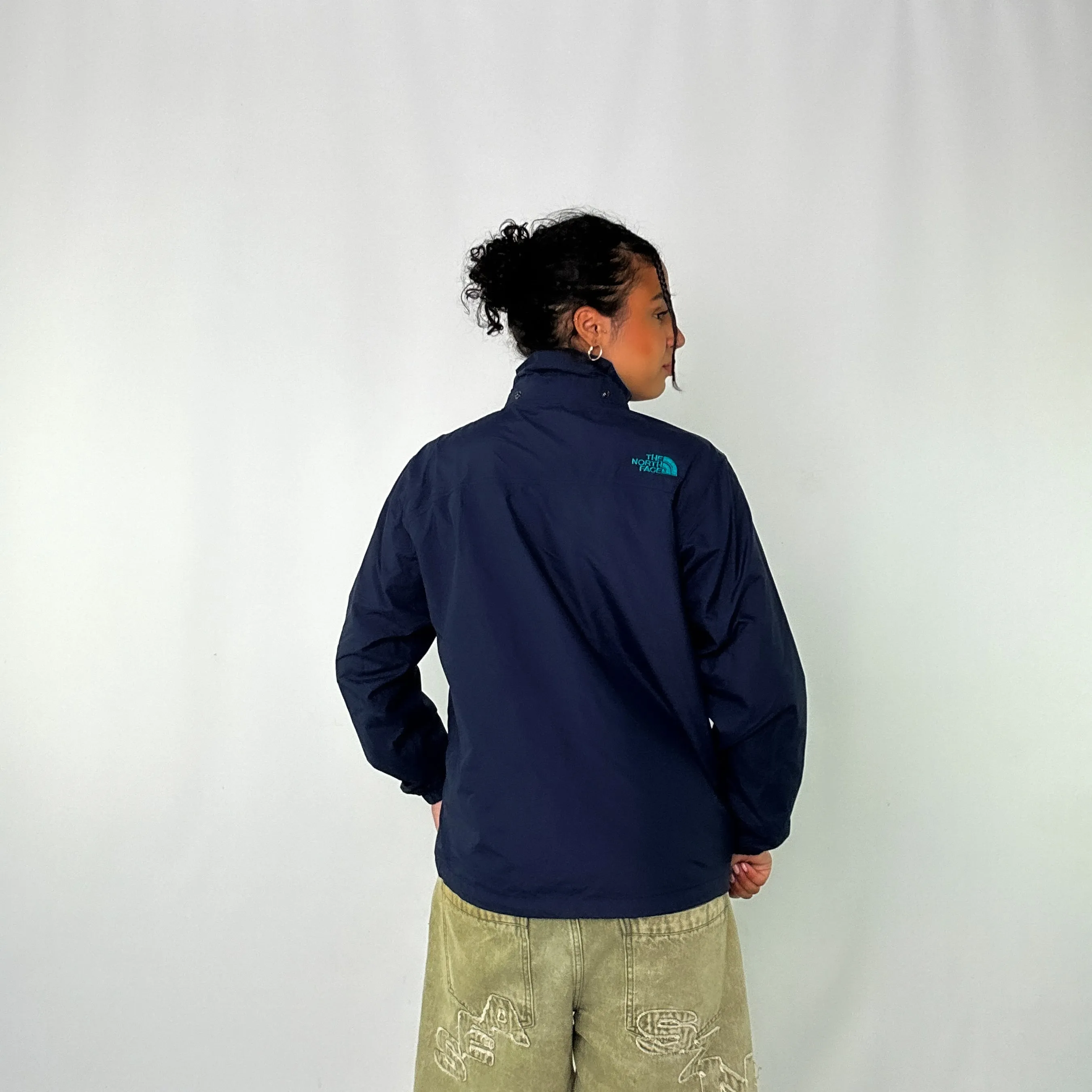 Navy Blue 90s The North Face Light Rain Jacket (M)