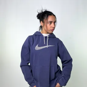 Navy Blue y2ks NIKE Hoodie Sweatshirt (L)