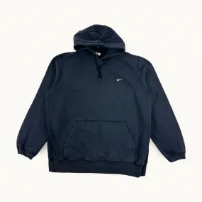 Navy Blue y2ks NIKE Swoosh Hoodie Sweatshirt (XL)