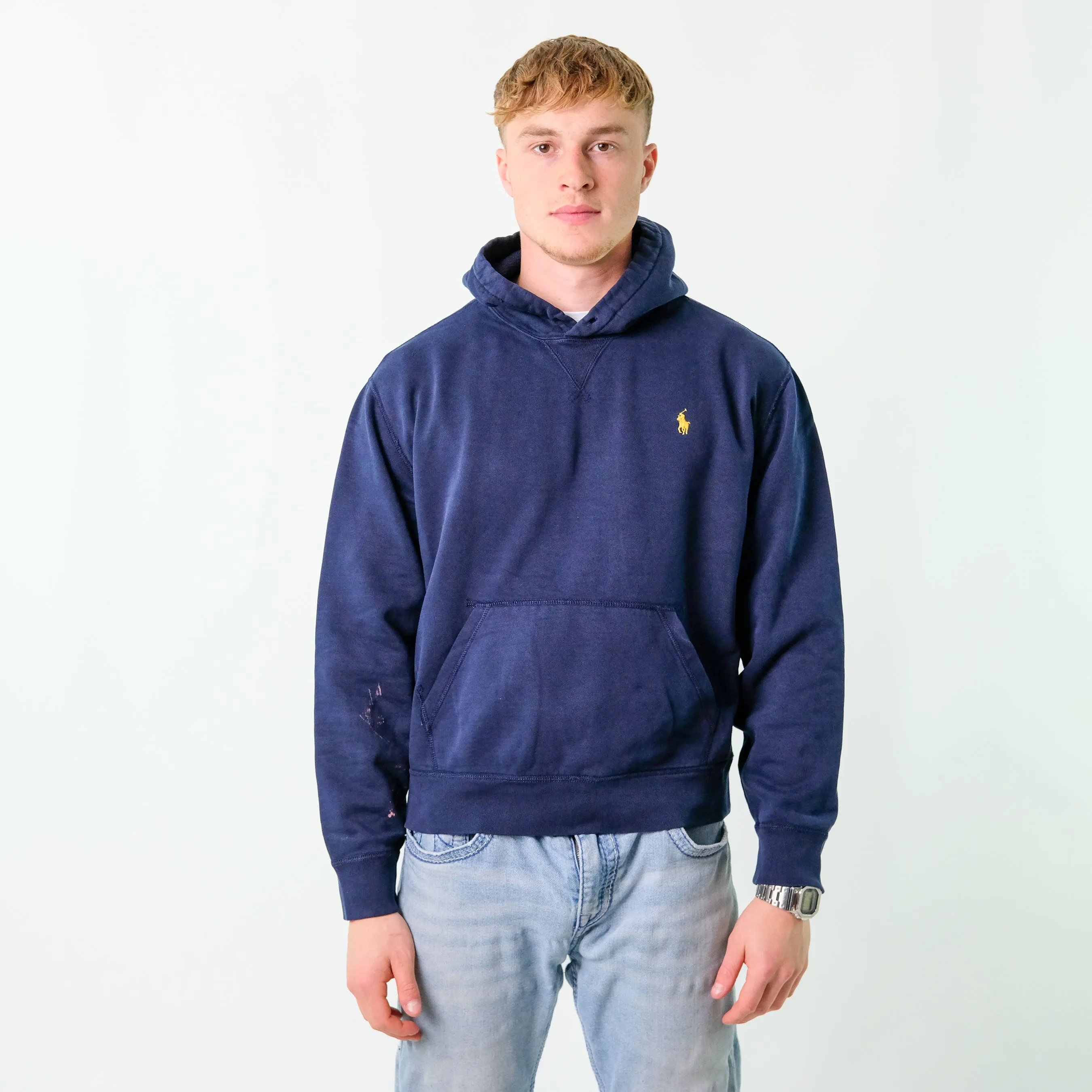 Navy Blue y2ks Polo Ralph Lauren Hoodie (L)