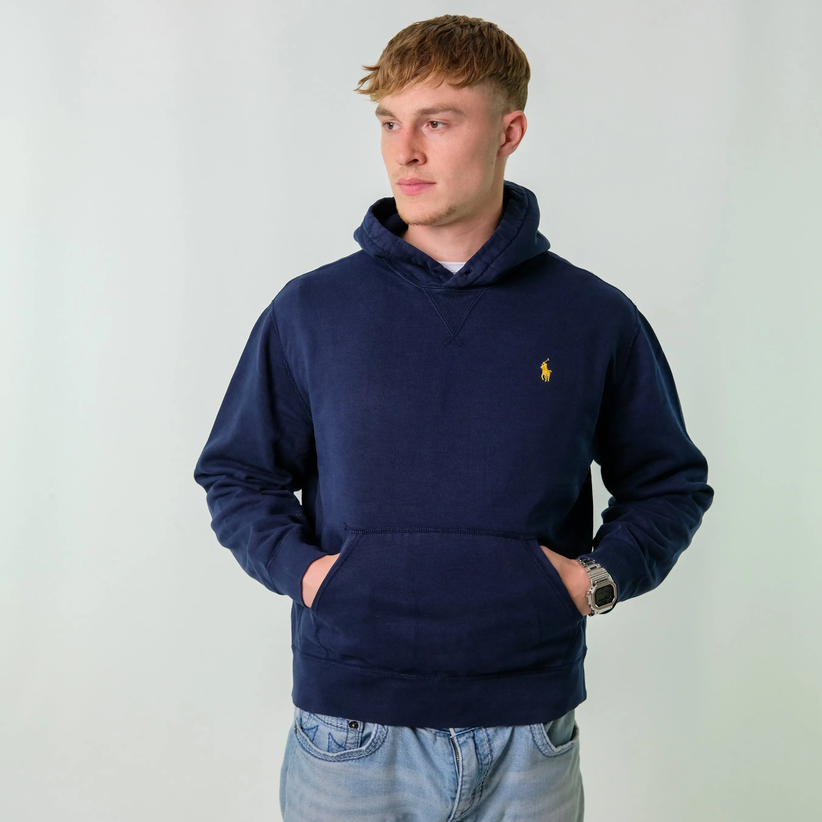 Navy Blue y2ks Polo Ralph Lauren Hoodie (L)