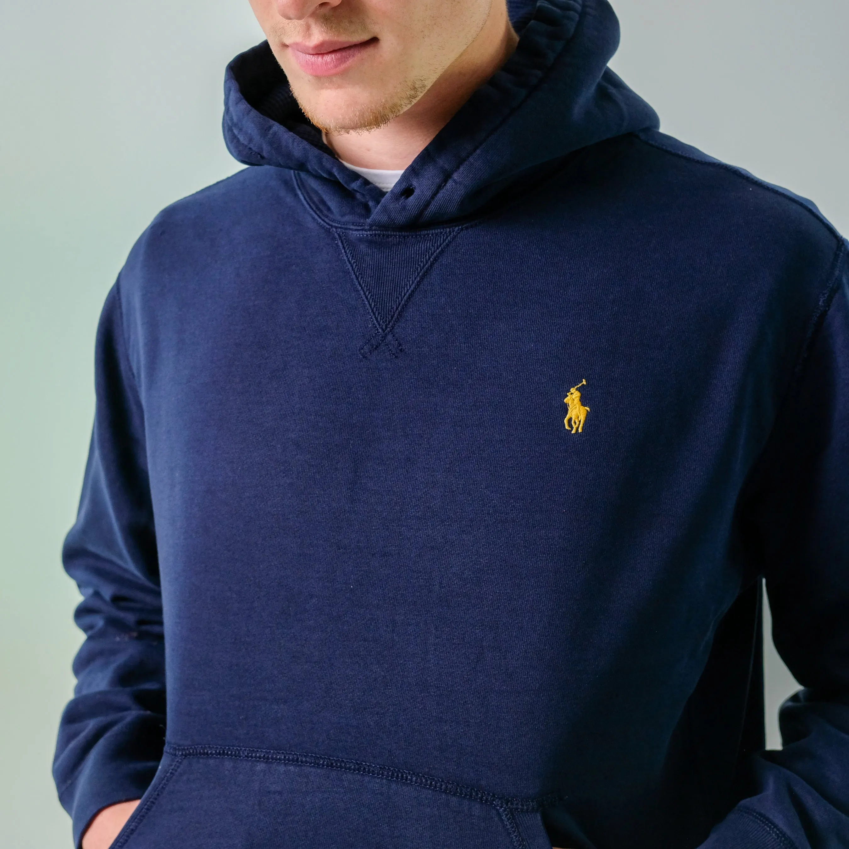 Navy Blue y2ks Polo Ralph Lauren Hoodie (L)