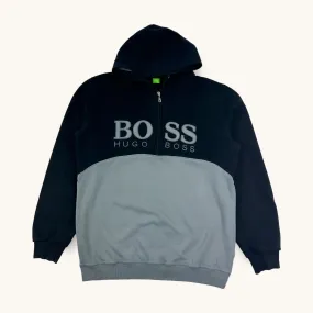 Navy Hugo Boss Reworked Hoodie Sweatshirt (XL)