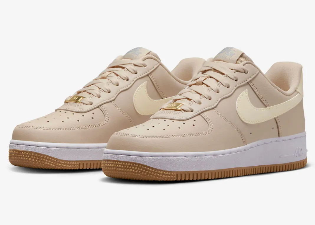 Nike Air Force 1 Low Sanddrift Coconut Milk Wolf Grey Gum Light Brown DD8959-111