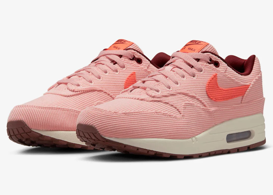 Nike Air Max 1 PRM Coral Stardust Corduroy Oxen Brown FB8915-600