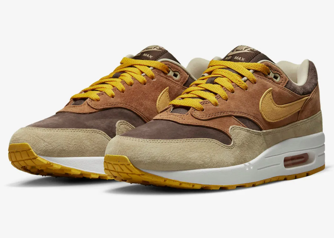 Nike Air Max 1 PRM Duck Pecan Yellow Ochre Baroque Brown DZ0482-200