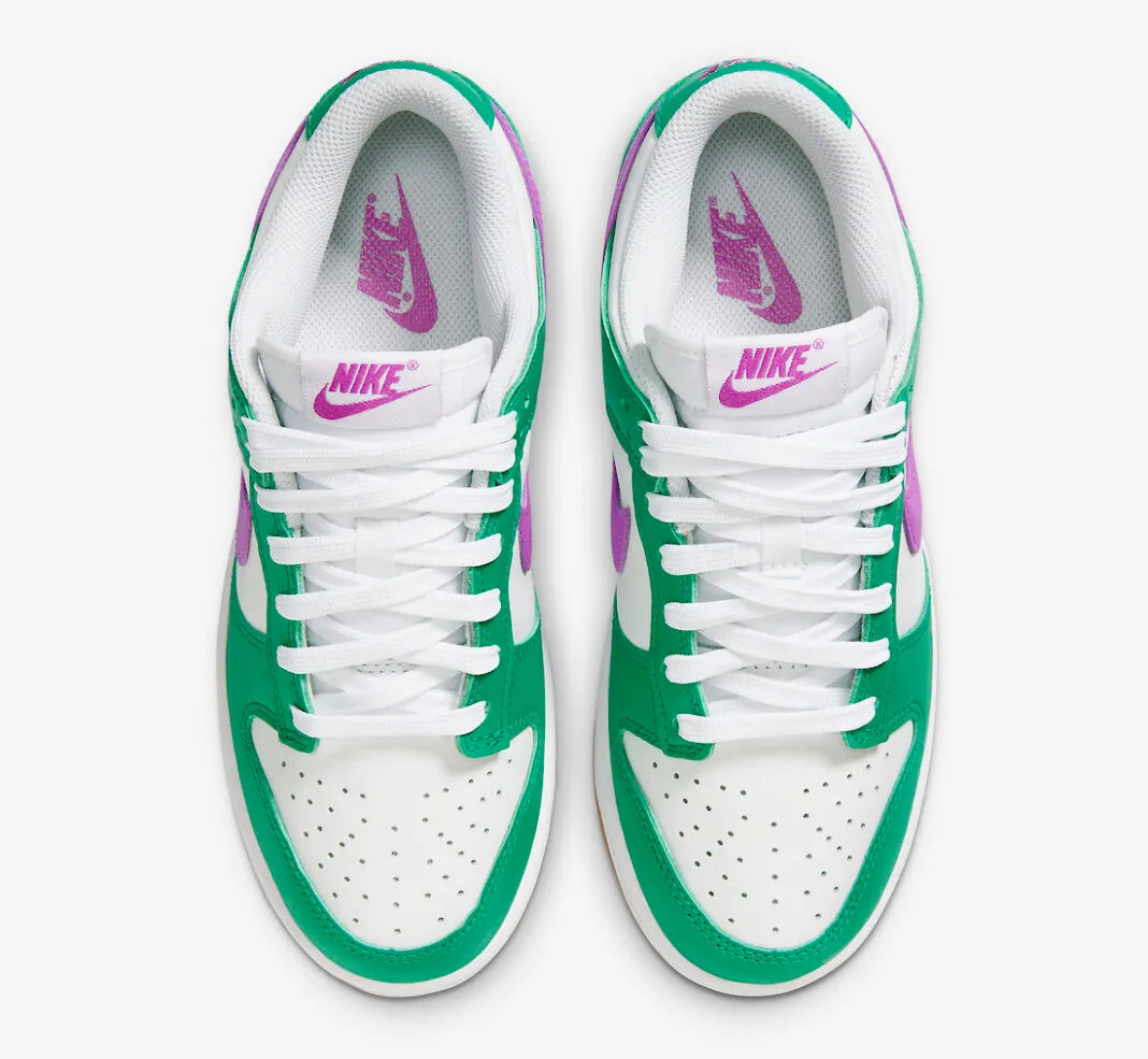 Nike SB Dunk Low White Stadium Green Fuchsia Gum Light Brown FD9922-151