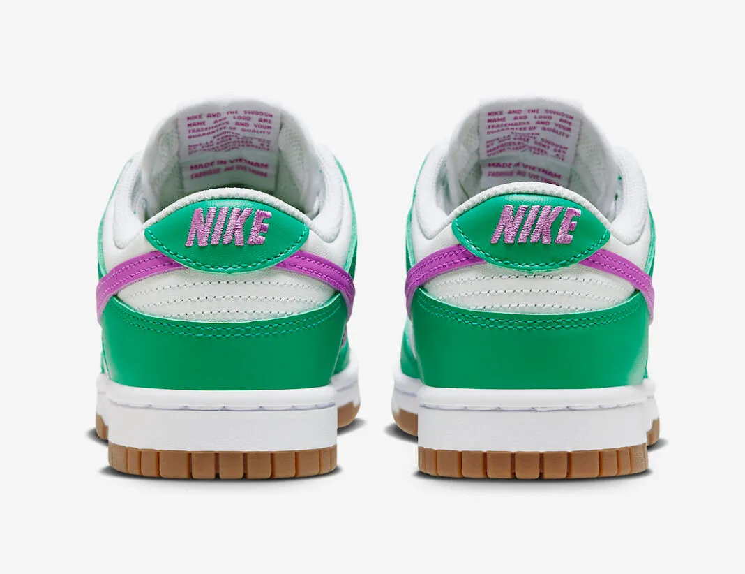 Nike SB Dunk Low White Stadium Green Fuchsia Gum Light Brown FD9922-151