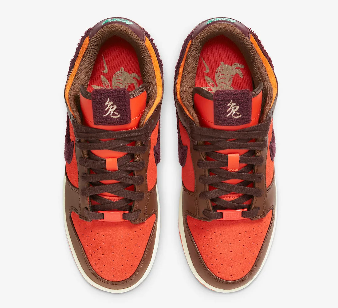 Nike SB Dunk Low Year of the Rabbit Orange Brown FD4203-661