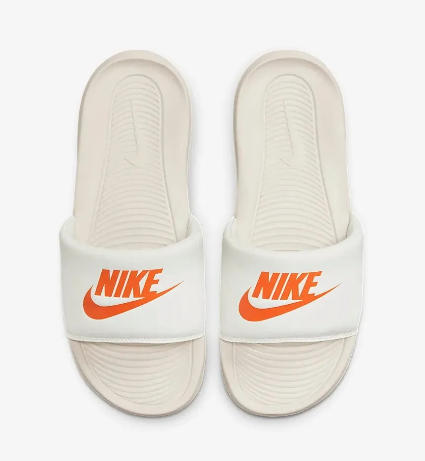 Nike Victori One Slide Sail Light Orewood Brown Safety Orange CN9675-108