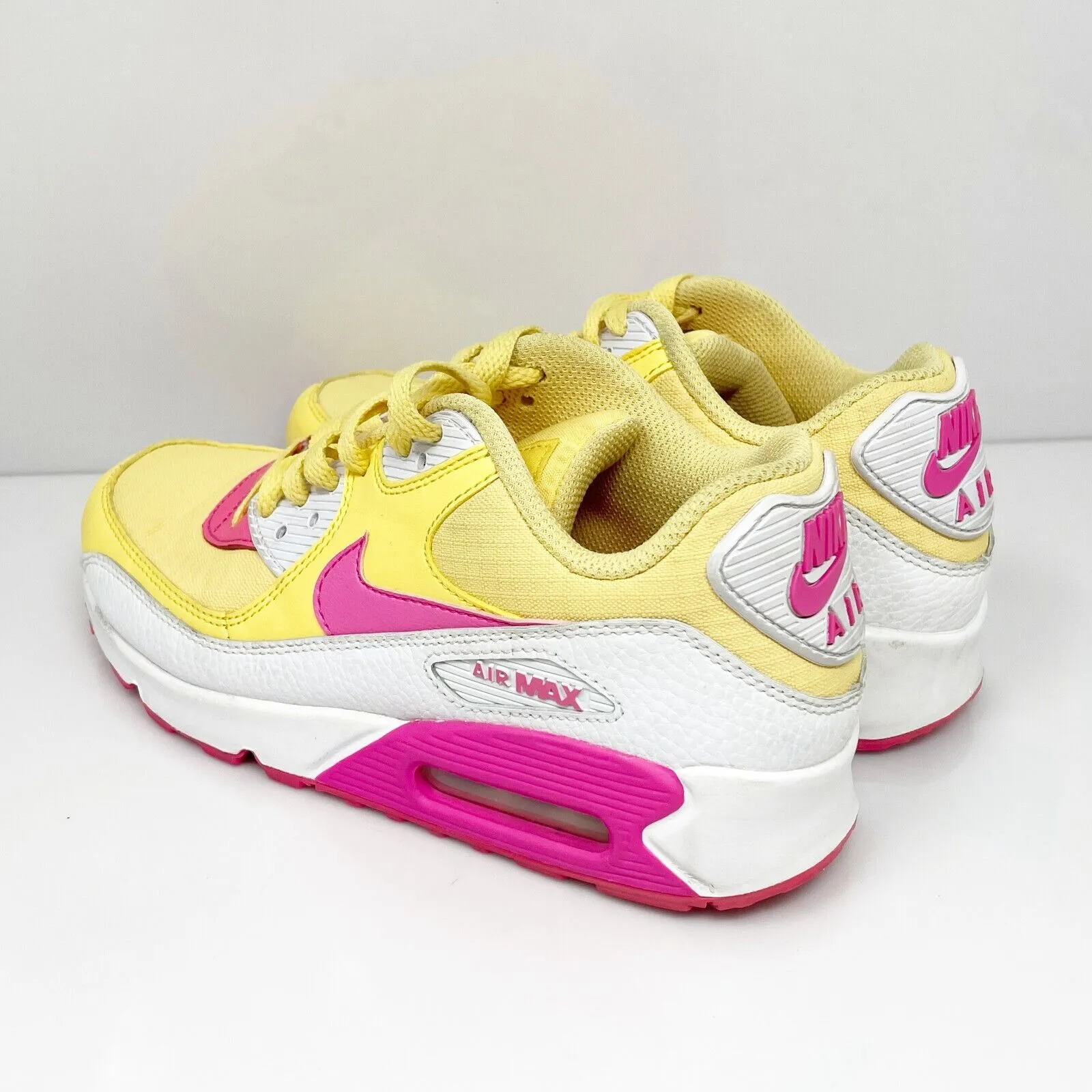 Nike Womens Air Max 90 325213-702 Yellow Casual Shoes Sneakers Size 7