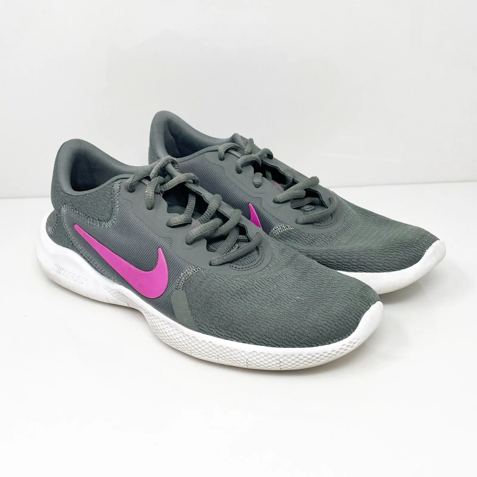 Nike Womens Flex Experience Run 9 CD0227-002 Gray Running Shoes Sneakers Size 8